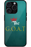 The GOAT Text Illustration Metal TPU Printed Case