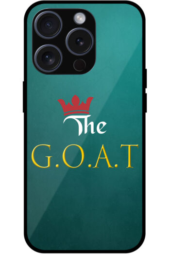 The GOAT Text Illustration Metal TPU Printed Case