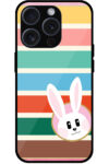 Pretty Bunny Multistripe Pattern Metal TPU Printed Case