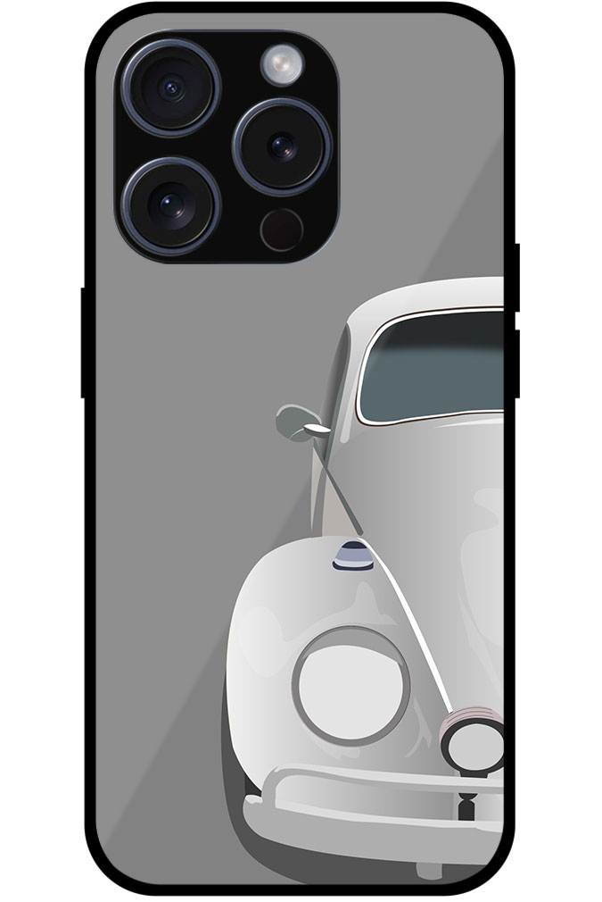 Classic Volksvagen Beetle Car Illustration Metal TPU Printed Case