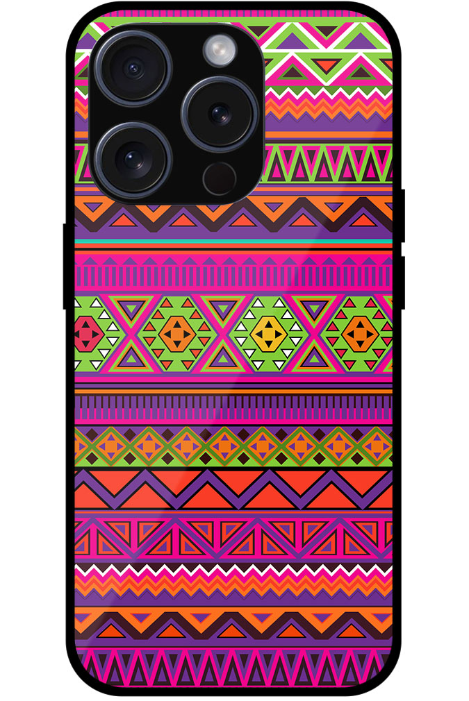 Ethnic Tribal Pattern Design Metal TPU Printed Case