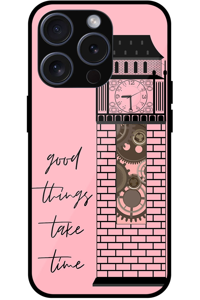 Vector Clock Tower Textart Metal TPU Printed Case