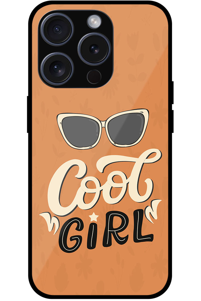 Cool Girl Stylish Vector Design Metal TPU Printed Case