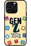 Gen Z Vibe Socialmedia Graphic Illustration Metal TPU Printed Case
