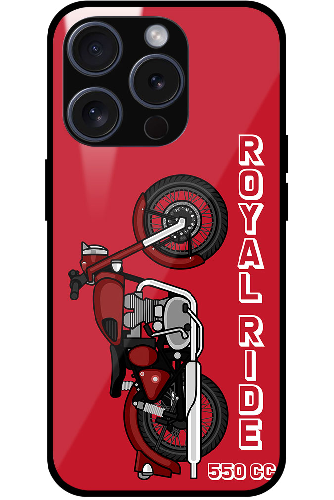 Royal Ride 550cc Motorbike Design Metal TPU Printed Case