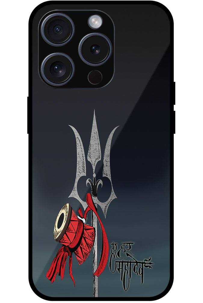 Mahadev’s Trishul Vector Illustration Metal TPU Printed Case