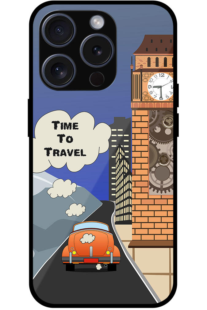 Time To Travel Vector Car Design Metal TPU Printed Case