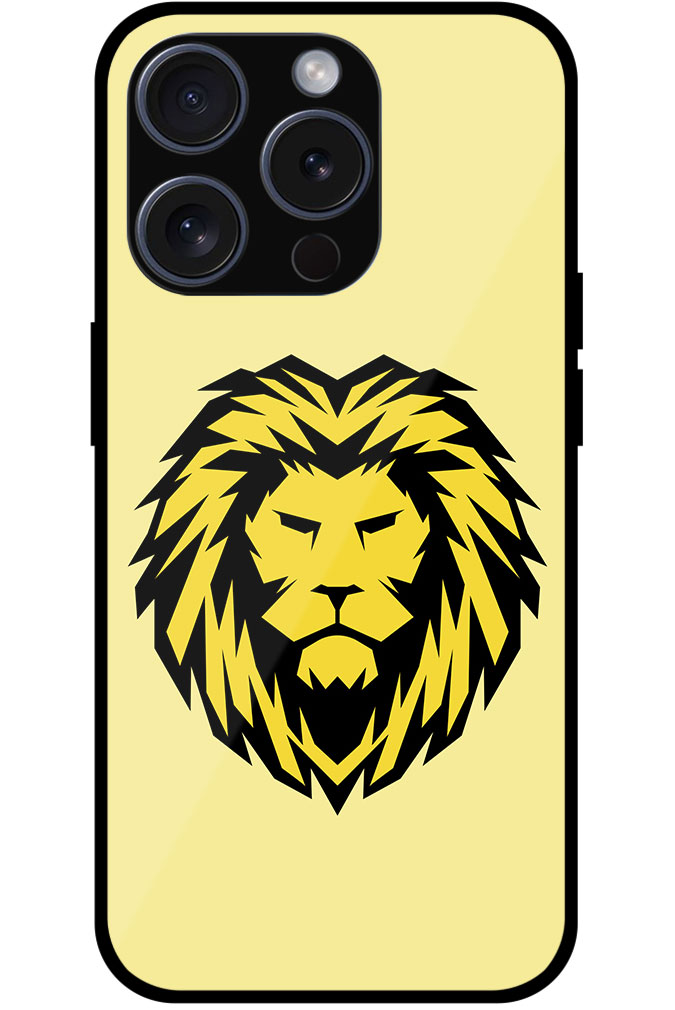 Bold Lion Face Vectorart Metal TPU Printed Case