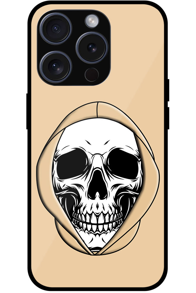 Ghost Hoodie Vector Skull Design Metal TPU Printed Case