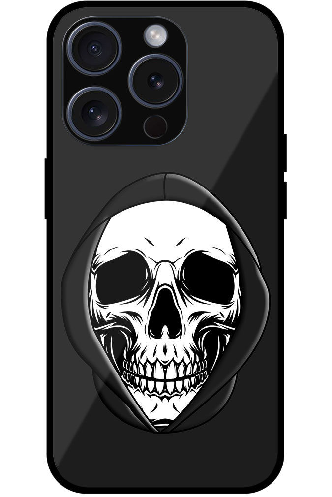 Ghost Hoodie Vector Skull Design Metal TPU Printed Case