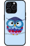 Adorable Owl Illustration Metal TPU Printed Case