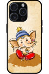 Happy Lord Ganesha Illustartion Metal TPU Printed Case
