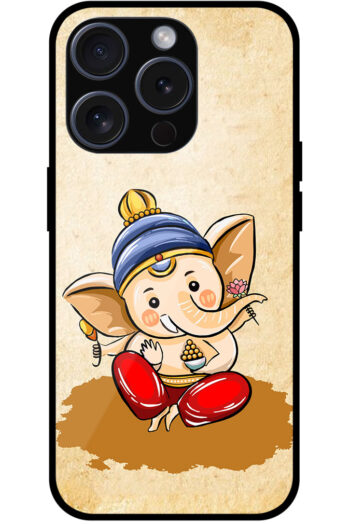Happy Lord Ganesha Illustartion Metal TPU Printed Case