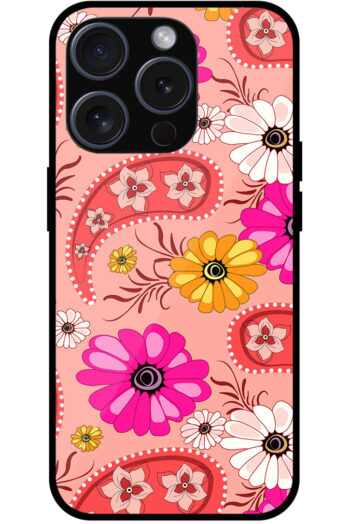 Daisy Flower Vector Illustration Metal TPU Printed Case