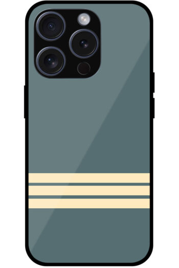 Sober Bold Stripe Pattern Metal TPU Printed Case