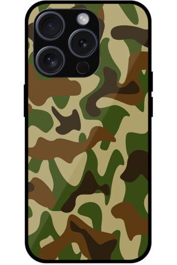 Soldier Camouflage Pattern Metal TPU Printed Case