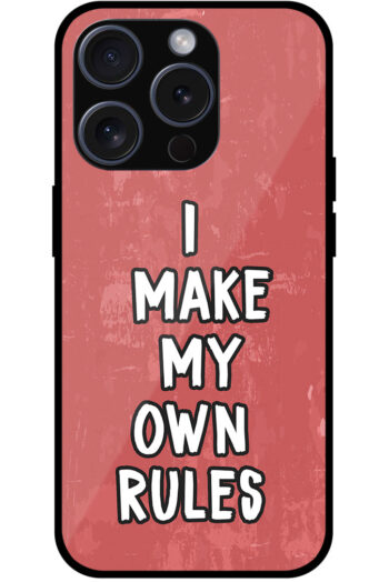 I Make My Own Rules Textart Metal TPU Printed Case
