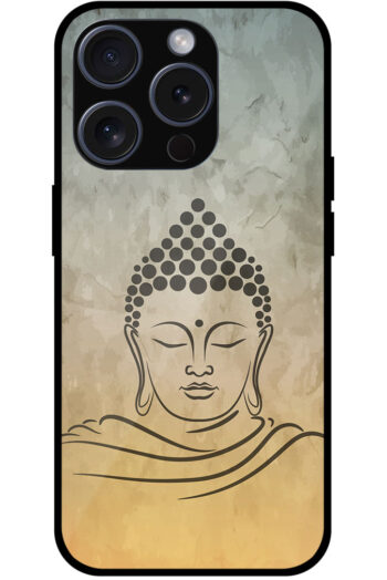 Lord Budha Sketch Illustration Metal TPU Printed Case