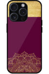Decorative Mandala Design Metal TPU Printed Case