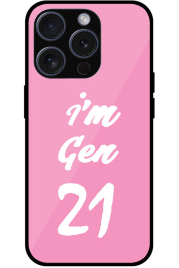 I'm Gen21 Textart Metal TPU Printed Case