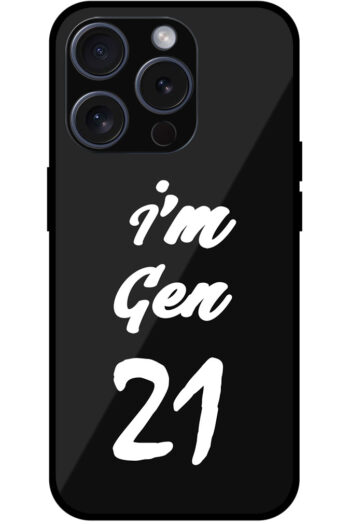 I'm Gen21 Textart Metal TPU Printed Case