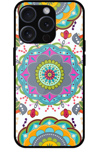 Multicolor Rangoli Artwork Metal TPU Printed Case