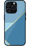 Gold Line Metal Finish Design Metal TPU Printed Case