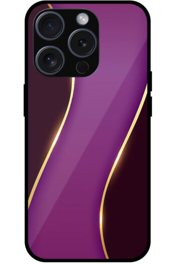 Gold Wave Metallic Design Metal TPU Printed Case