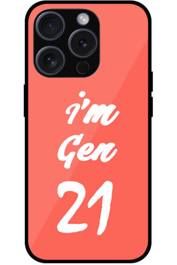 I'm Gen21 Textart Metal TPU Printed Case