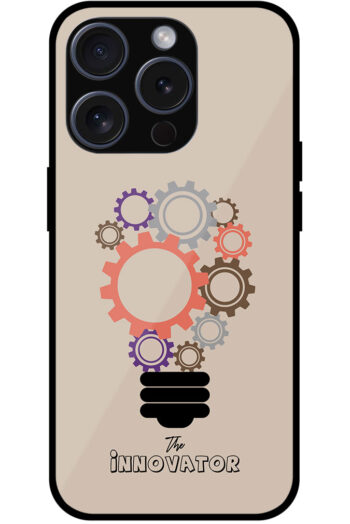 Innovator Bulb Gear Illustration Metal TPU Printed Case