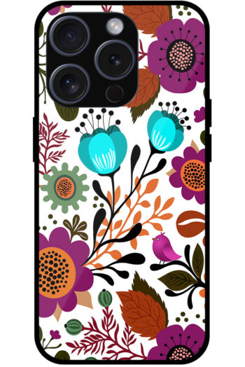 Beautiful Spring Flower Design Metal TPU Printed Case