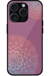 Fancy Round Colorful Floral Design Metal TPU Printed Case