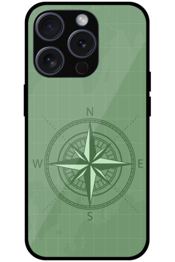 Vintage Compass Vector Illustration Metal TPU Printed Case