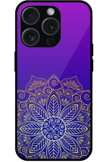Imperial Gold Flower Design Metal TPU Printed Case