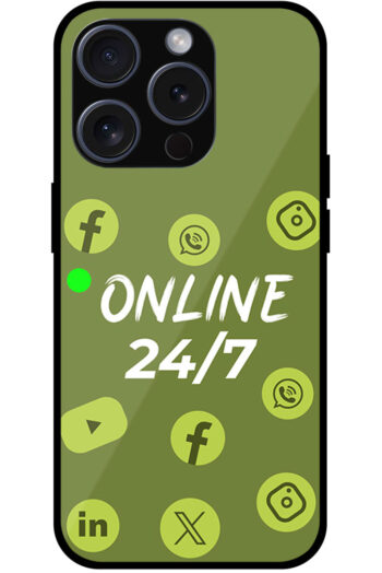 Social Media Logos Vector Illustration Metal TPU Printed Case