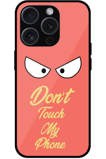 Angry Eyes Graphic Illustration Metal TPU Printed Case