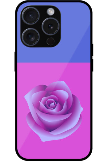 Colorful Vector Rose Design Metal TPU Printed Case