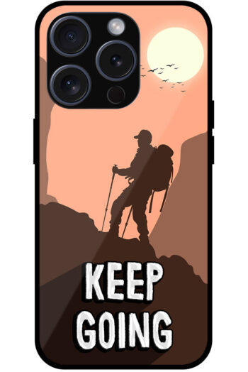Keep Going Vector Illustration Metal TPU Printed Case
