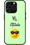 Emoji Ms. Attitude Vector Design Metal TPU Printed Case