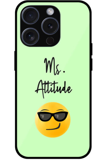 Emoji Ms. Attitude Vector Design Metal TPU Printed Case