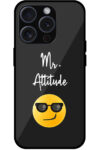 Emoji Mr. Attitude Vector Graphic Metal TPU Printed Case