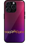 Gold Brown Leaves Vector Design Metal TPU Printed Case