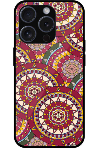 Ornate Floral Seamless Texture Metal TPU Printed Case