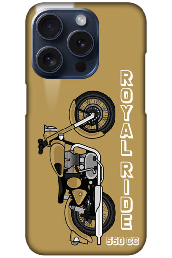 Royal Ride 550cc Motorbike Design Hard Plastic Printed Case