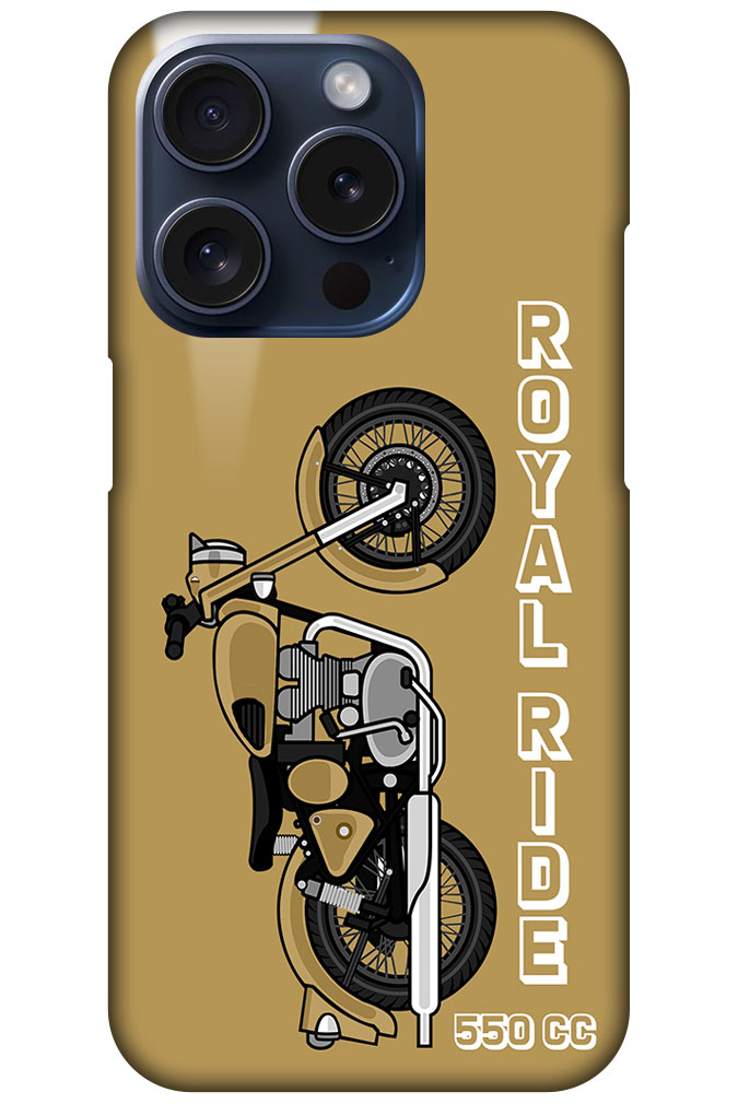 Royal Ride 550cc Motorbike Design Hard Plastic Printed Case