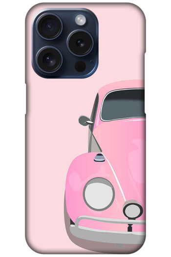 Classic Volksvagen Beetle Car Illustration Hard Plastic Printed Case