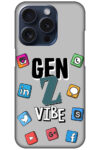 Gen Z Vibe Socialmedia Graphic Illustration Hard Plastic Printed Case