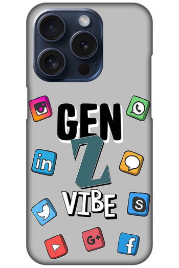 Gen Z Vibe Socialmedia Graphic Illustration Hard Plastic Printed Case