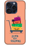 Love To Travel Luggage Trolly Vector Ilustration Hard Plastic Printed Case