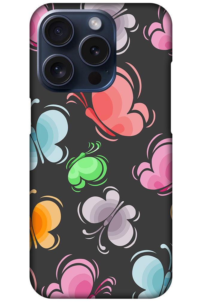 Unique Butterfly Pattern Hard Plastic Printed Case
